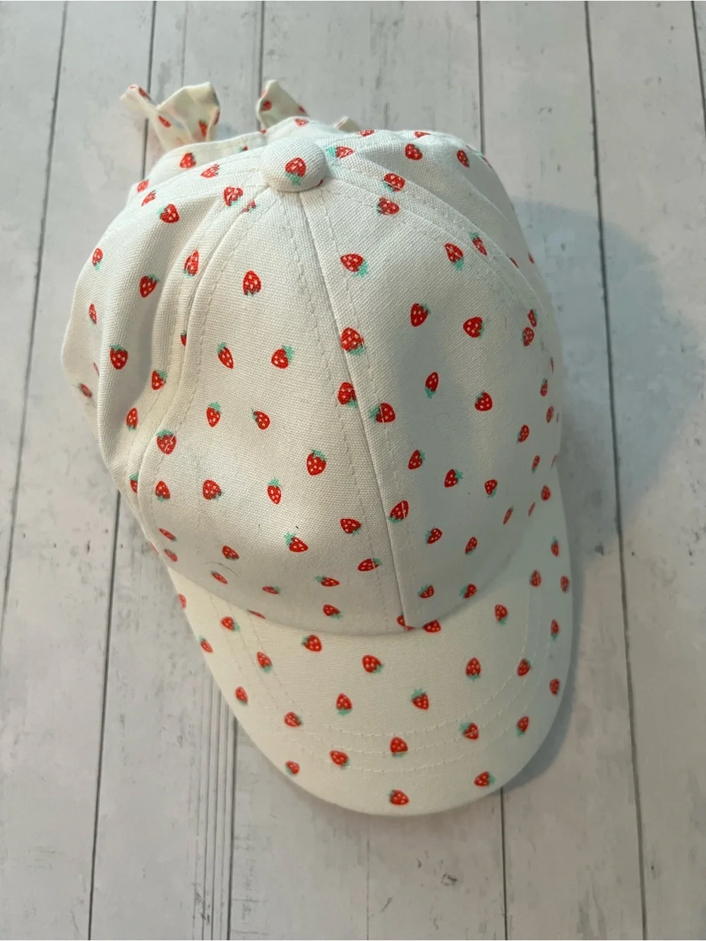 Toddler Girls' Strawberry Bow Baseball Hat